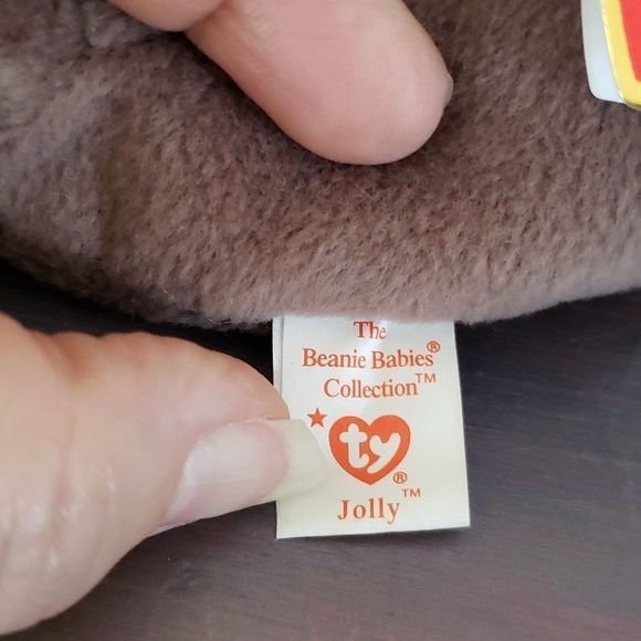 Vintage 1996 TY Beanie Baby JOLLY - Picture 5 of 6